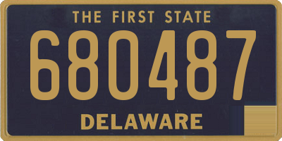 DE license plate 680487