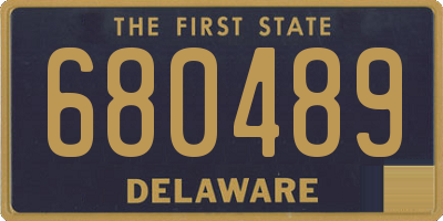 DE license plate 680489
