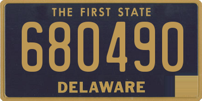 DE license plate 680490
