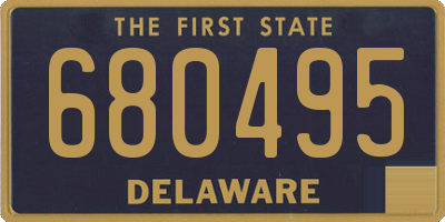 DE license plate 680495