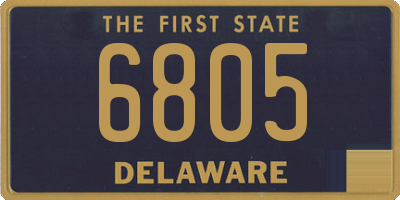 DE license plate 6805