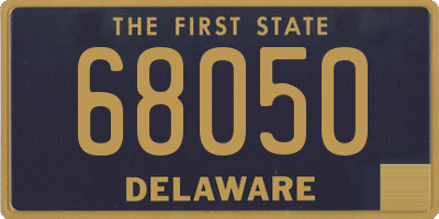 DE license plate 68050