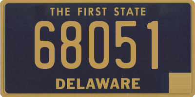 DE license plate 68051