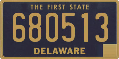 DE license plate 680513