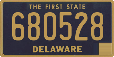 DE license plate 680528
