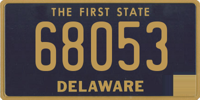 DE license plate 68053