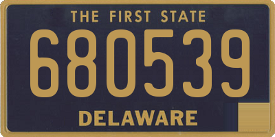 DE license plate 680539