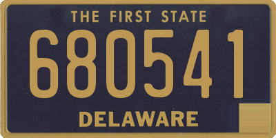 DE license plate 680541