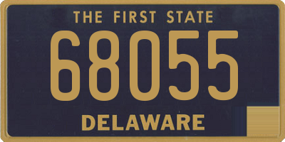 DE license plate 68055