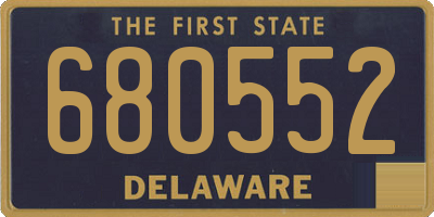 DE license plate 680552
