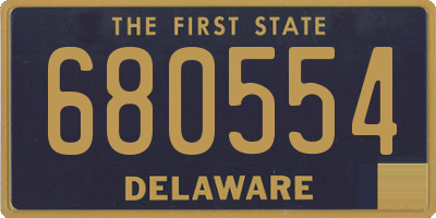 DE license plate 680554