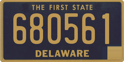 DE license plate 680561