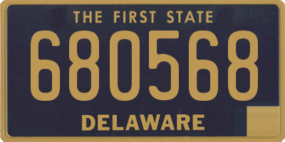 DE license plate 680568