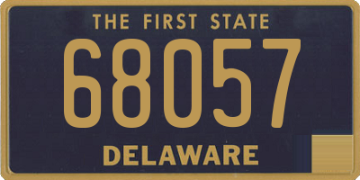 DE license plate 68057