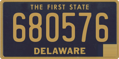DE license plate 680576