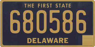 DE license plate 680586