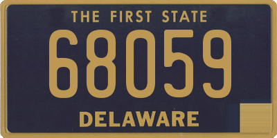DE license plate 68059