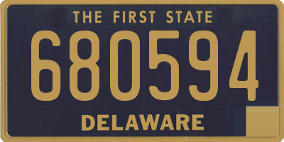 DE license plate 680594