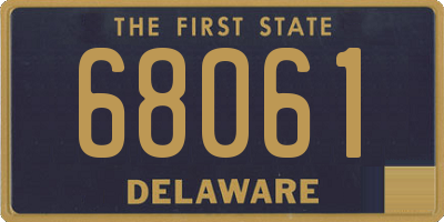 DE license plate 68061