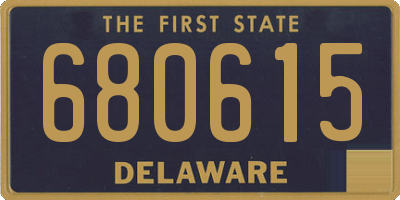 DE license plate 680615