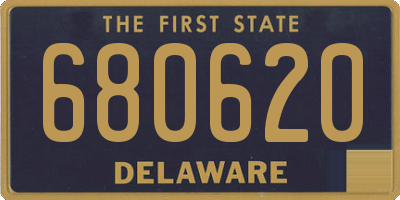 DE license plate 680620
