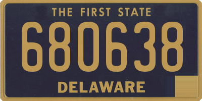 DE license plate 680638
