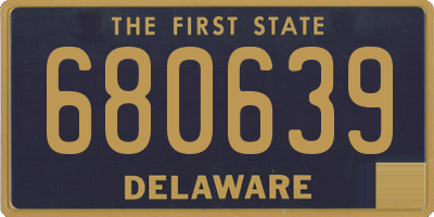 DE license plate 680639