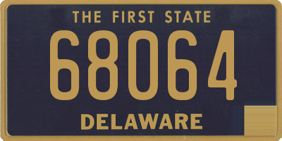 DE license plate 68064