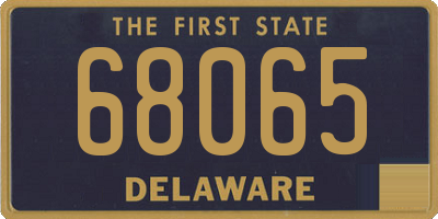 DE license plate 68065