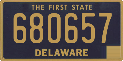 DE license plate 680657