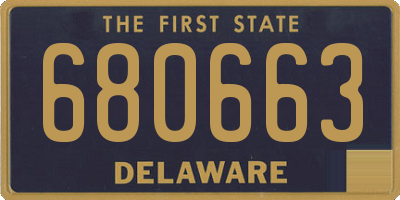 DE license plate 680663