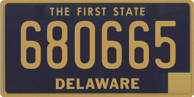 DE license plate 680665