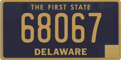 DE license plate 68067