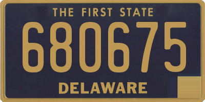 DE license plate 680675