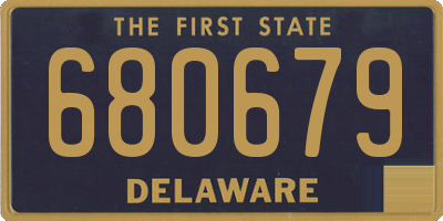 DE license plate 680679