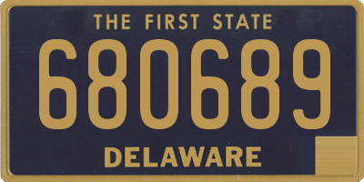 DE license plate 680689
