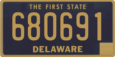 DE license plate 680691