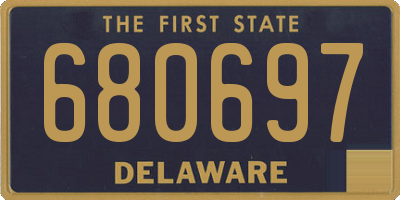 DE license plate 680697