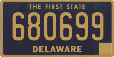 DE license plate 680699