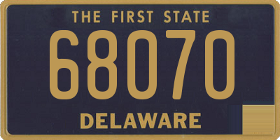 DE license plate 68070