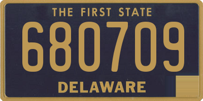 DE license plate 680709