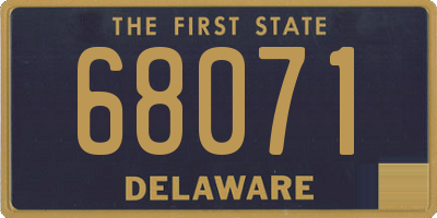 DE license plate 68071