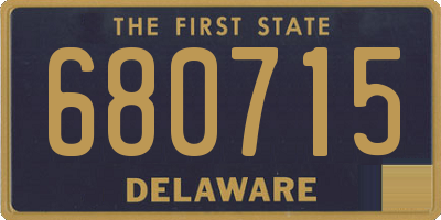 DE license plate 680715