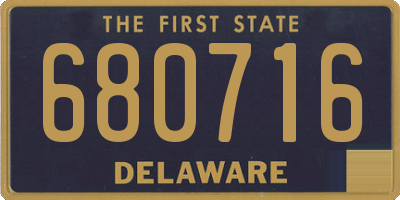 DE license plate 680716