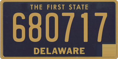 DE license plate 680717