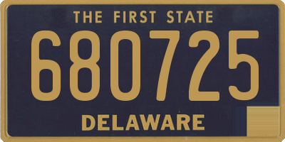 DE license plate 680725