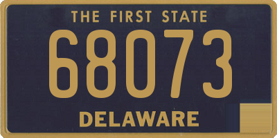 DE license plate 68073