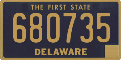DE license plate 680735