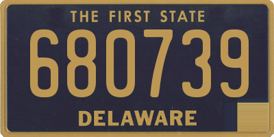 DE license plate 680739