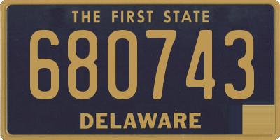 DE license plate 680743